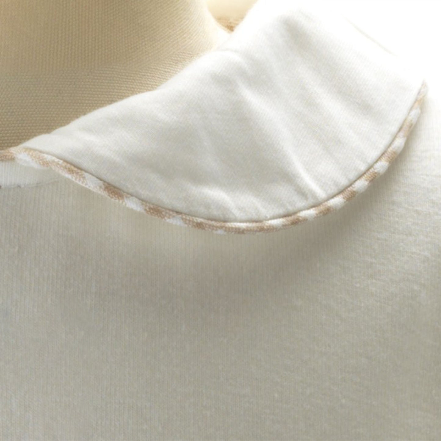 Gingham Peter Pan Collar Bodysuit