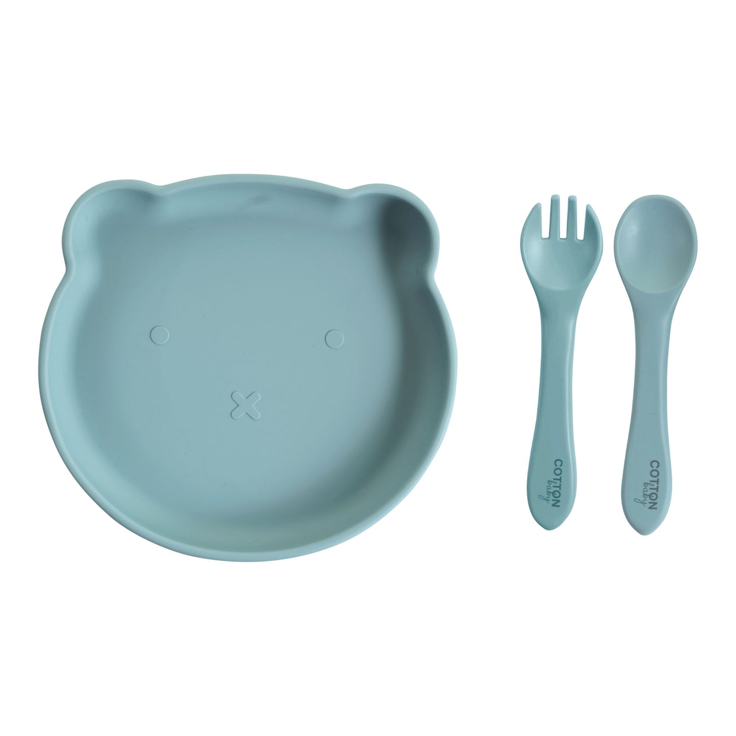 Bear Silicone Plate and Spoons Set