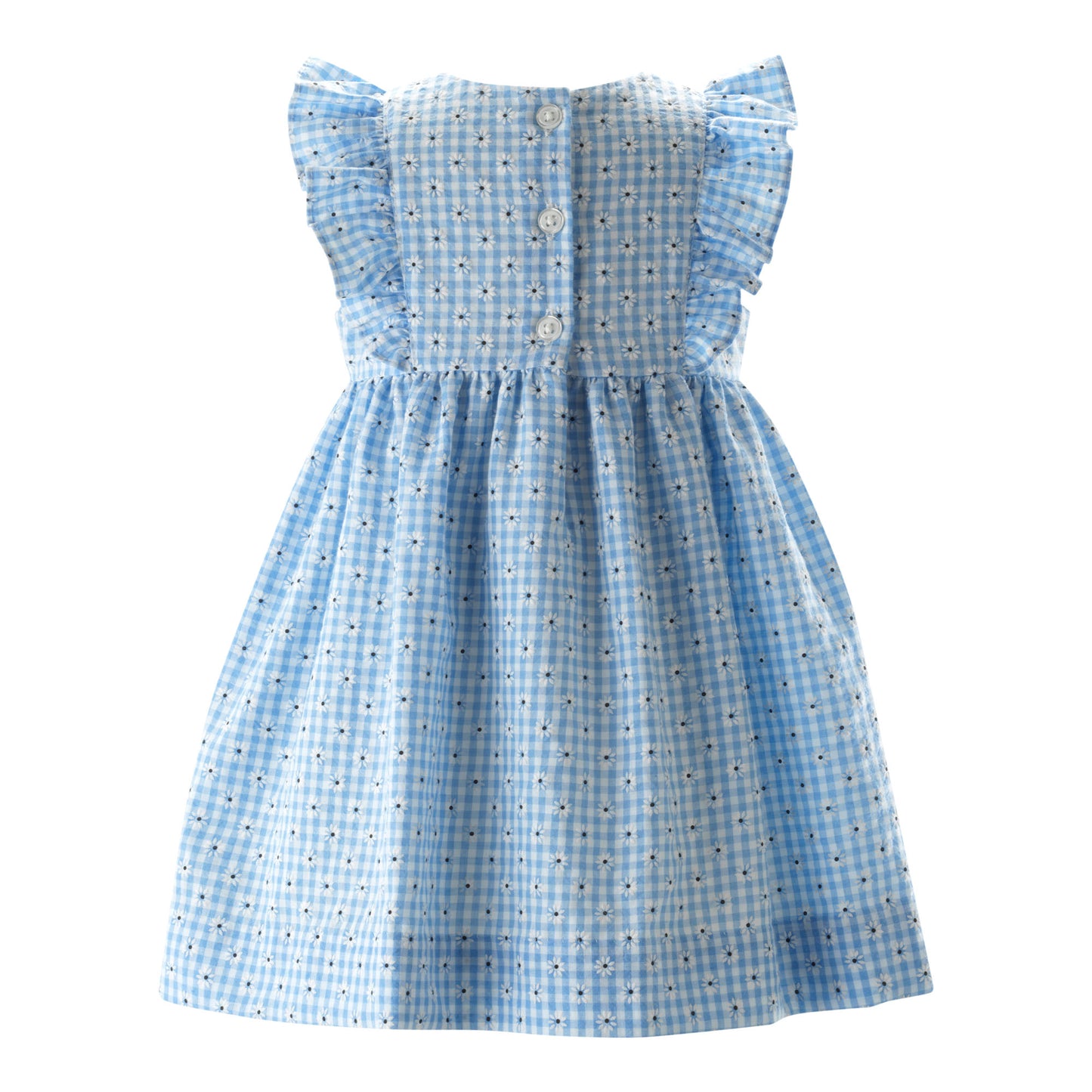 Gingham Daisy Dress and Hat