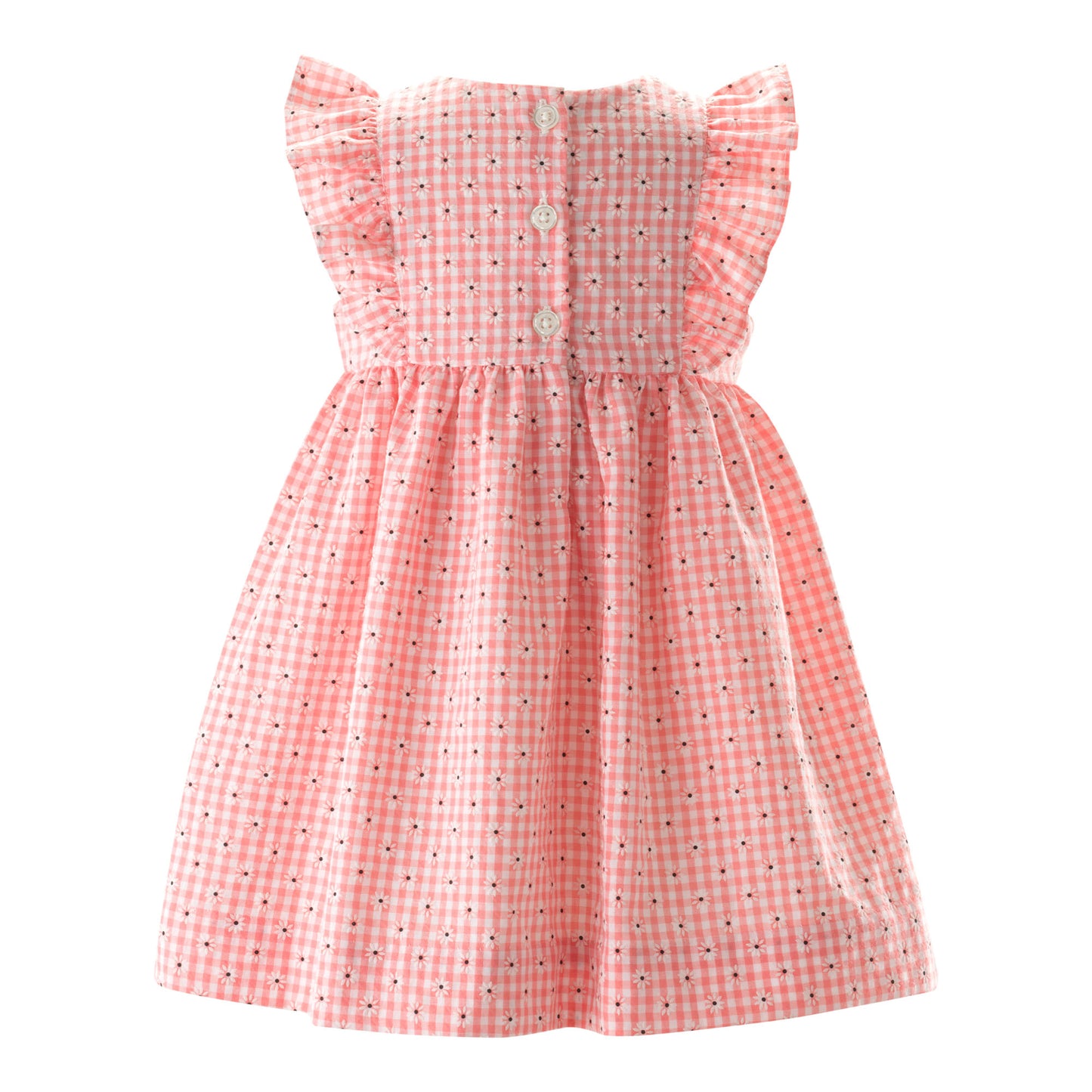 Gingham Daisy Dress and Hat