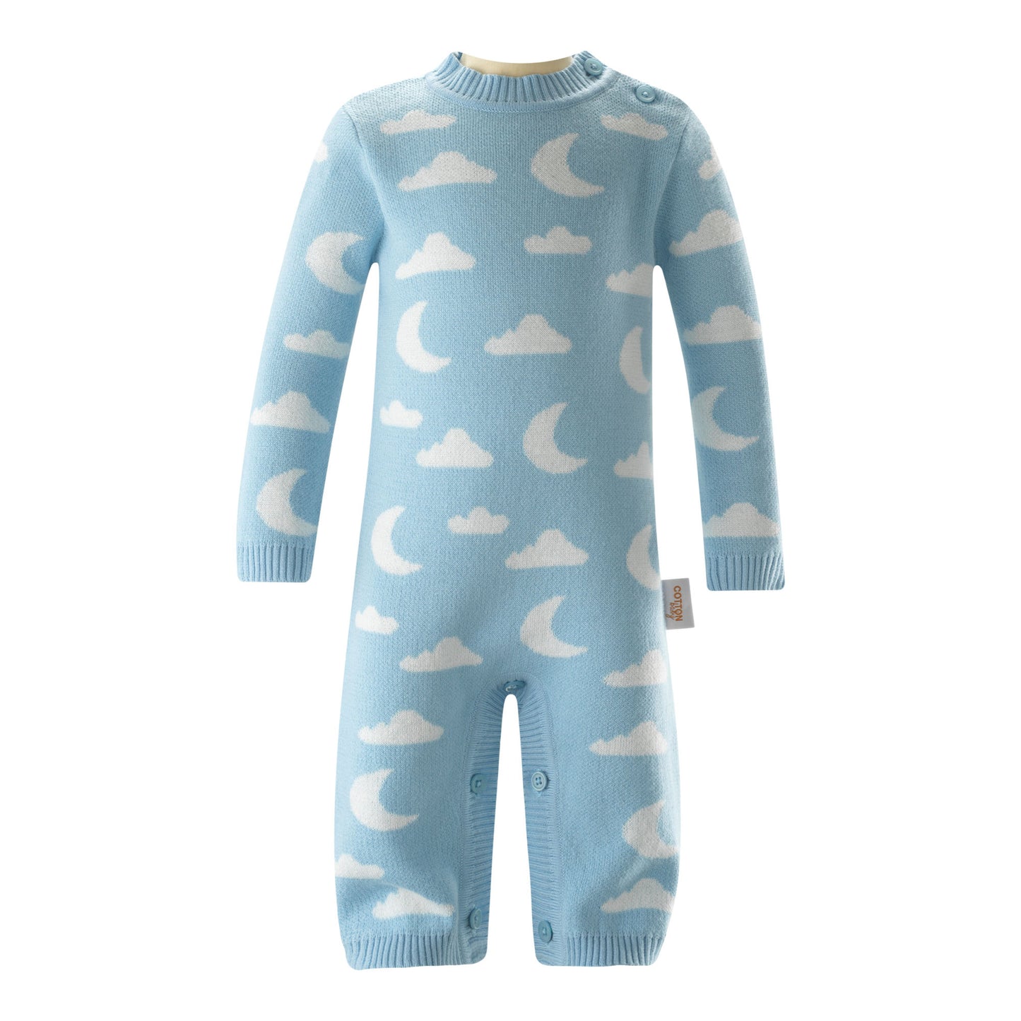 Cloud and Moon Knit Playsuit