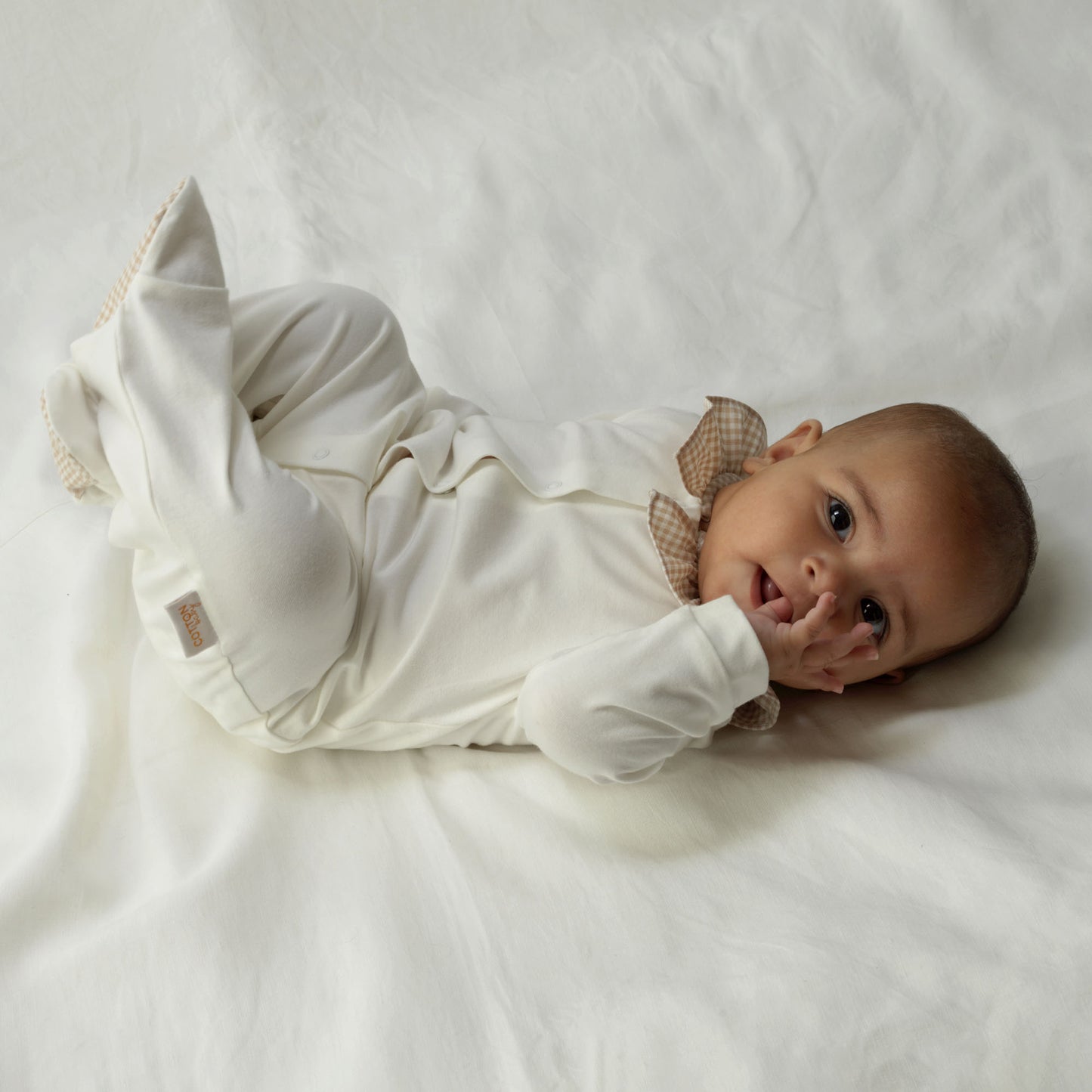 Gingham Collar Babygro