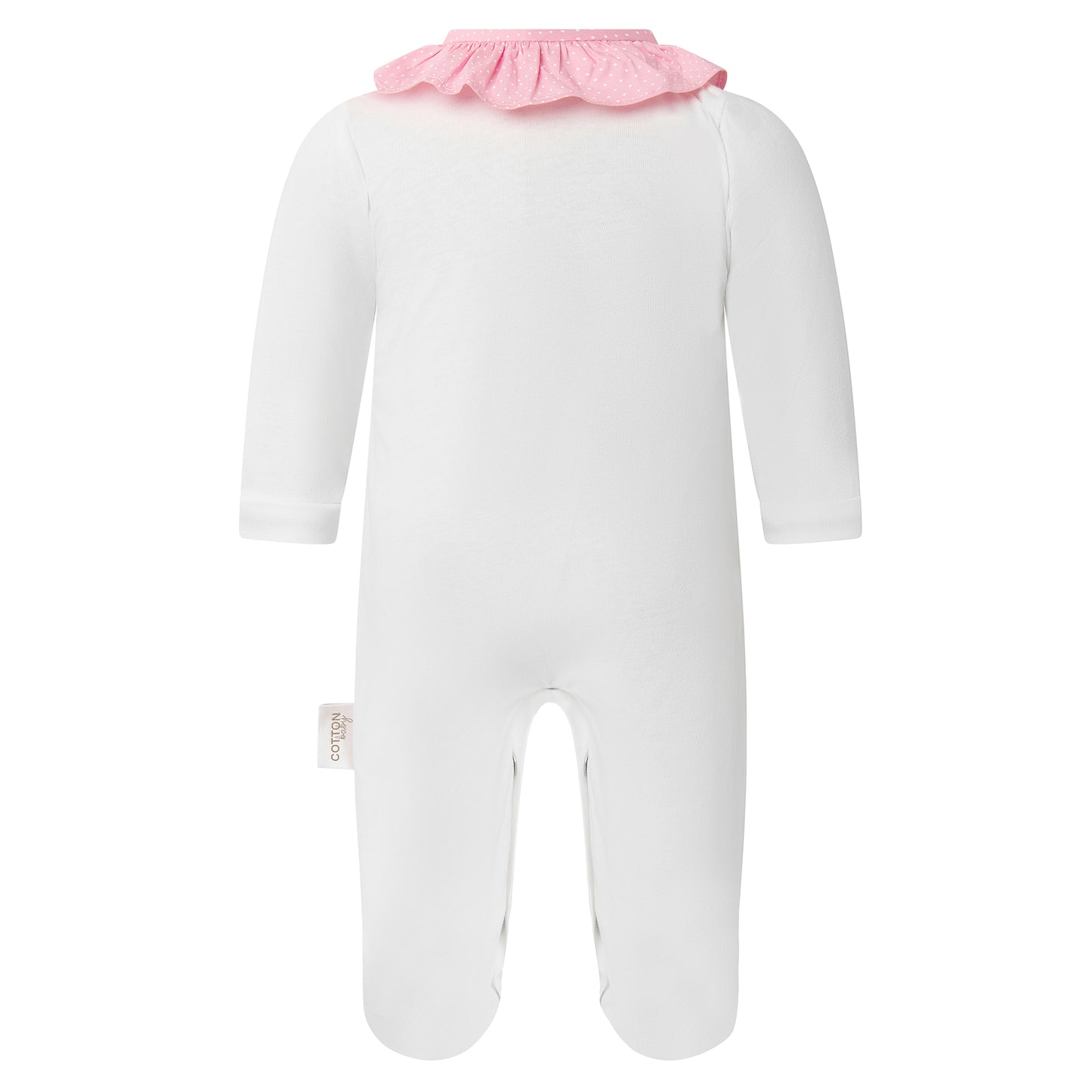 Polka Dot Collar Babygro