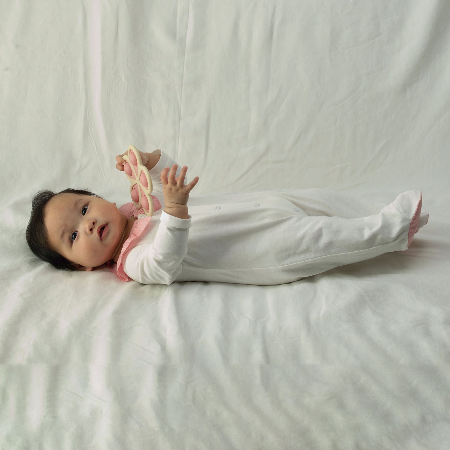 Polka Dot Collar Babygro