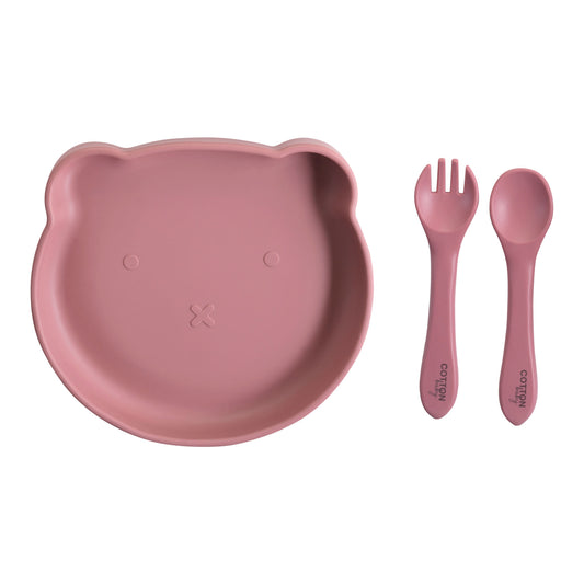Bear Silicone Plate and Spoons Set
