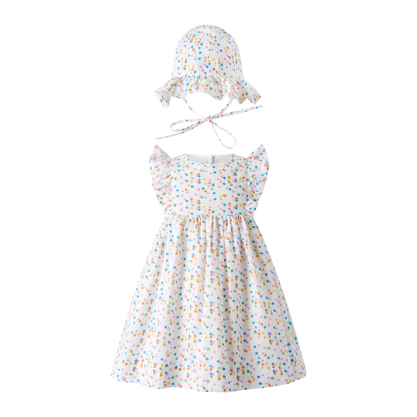Heart Confetti Sundress & Hat