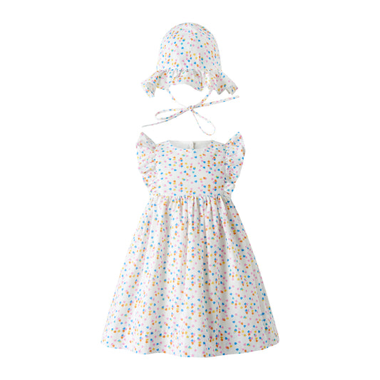Heart Confetti Sundress & Hat