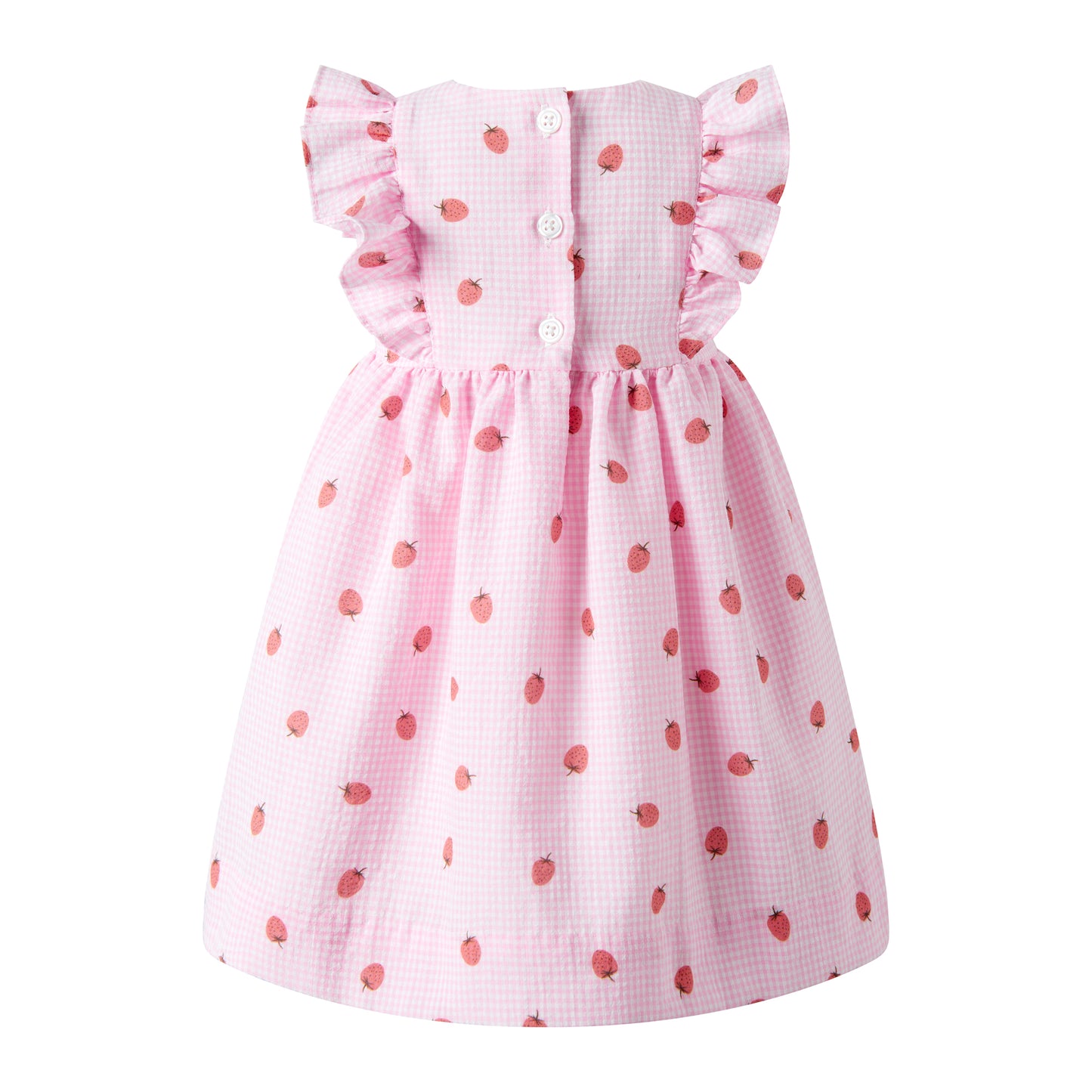 Strawberry Gingham Sundress & Hat