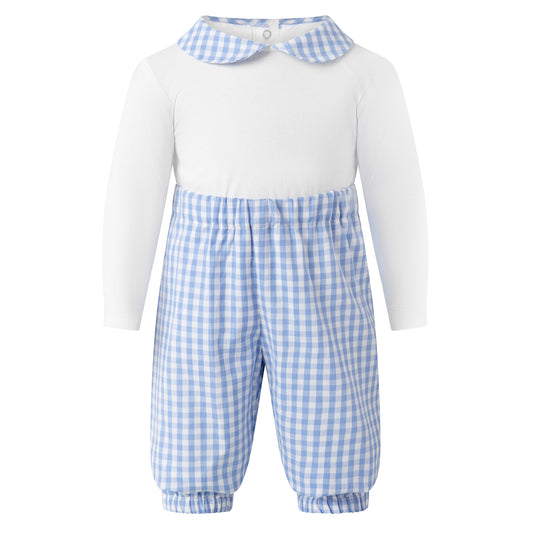 Gingham Check Body and Trousers Set