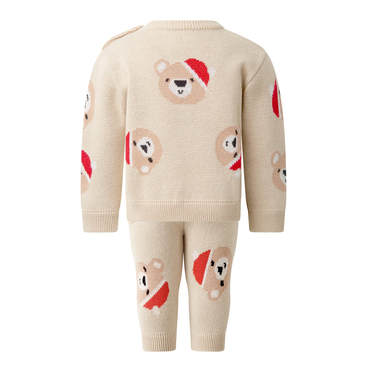 Santa Teddy Bear Sweater & Legging Set