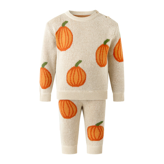 Pumpkin Knit Sweater & Legging Set